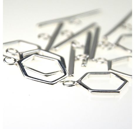 sterling silver toggle