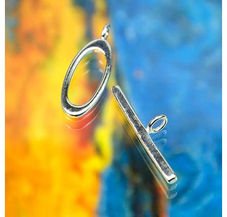 sterling silver toggle