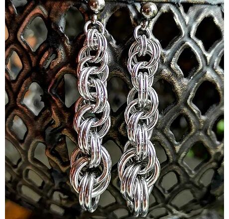 Graduating Double Spiral Earrings
