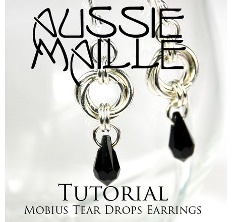 Mobius Tear Drop Earrings